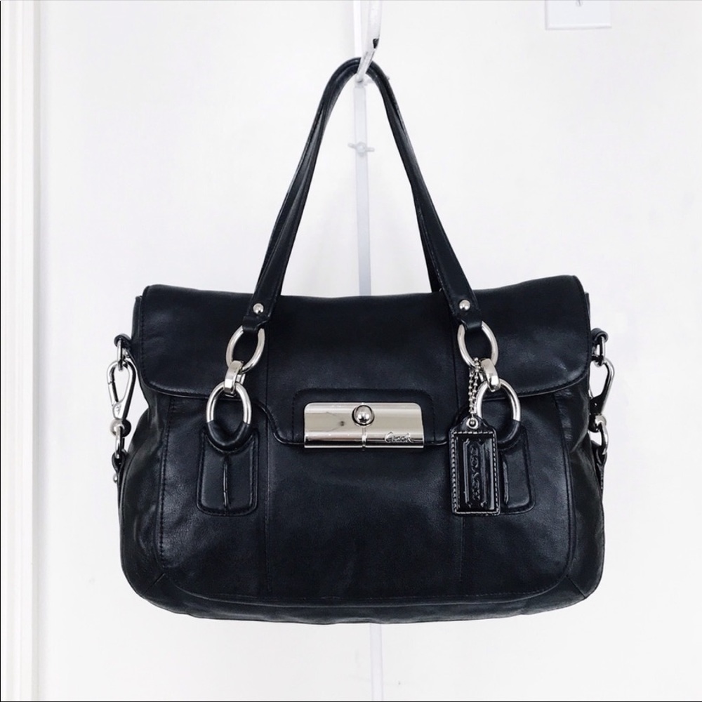 COACH KRISTEN BLACK LEATHER 18277